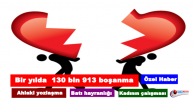 Bir yılda  130 bin 913 boşanma