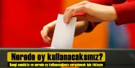 Nerede oy kullanacaksınız?