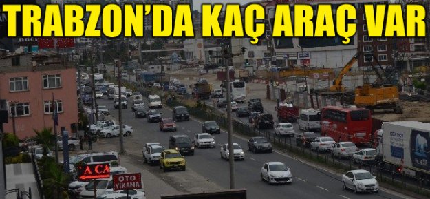 Trabzon'da Kayıtlı Kaç Araç Var