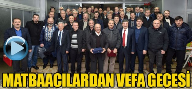 Trabzon'da Matbaacılardan Vefa Gecesi