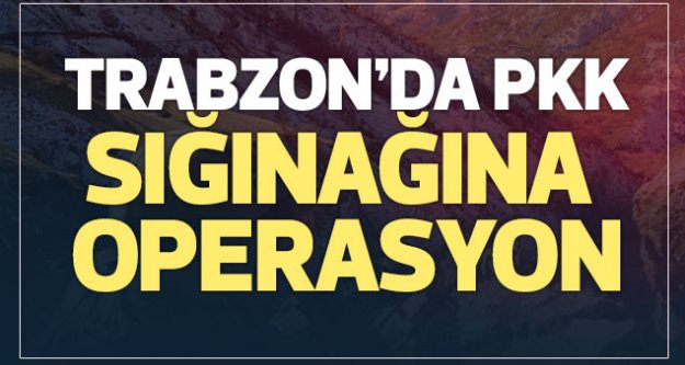 Trabzon'da PKK sığınağına operasyon!