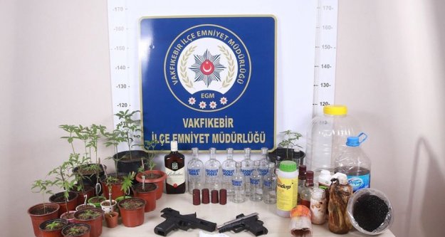 Trabzon'da sahte alkol operasyonu...