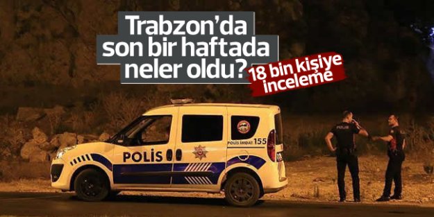 Trabzon'da son bir haftada neler oldu