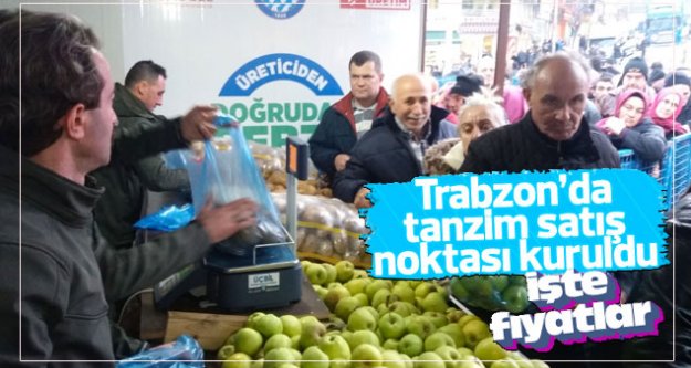 Trabzon'da tanzim satışı başladı...