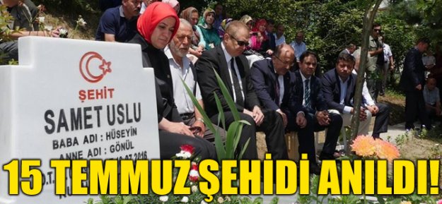 Trabzon'da 15 Temmuz Şehidi Anıldı