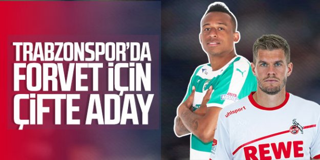 Trabzonspor'da forvet transferi için çifte aday!