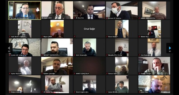 TTSO Mart ayı meclis toplantısı video konferansla yapıldı