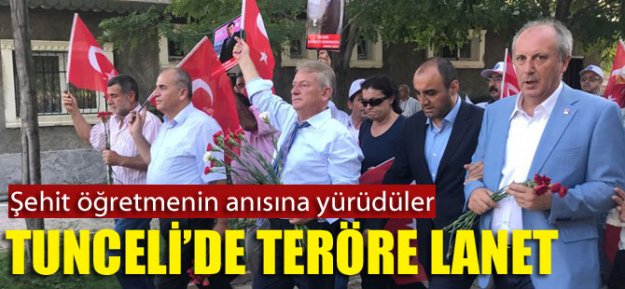 Tunceli'de 'Teröre Lanet Yürüyüşü'
