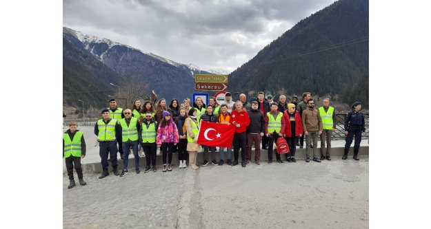 Uzungöl'de İstiklal Marşının kabulü ve çevre duyarlılığı etkinliği gerçekleştirildi