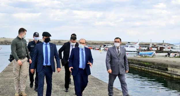 Vali Ustaoğlu Yat Limanında inceleme yaptı.