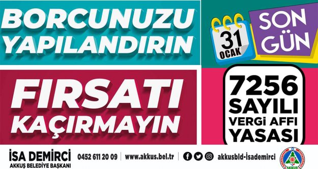 Vergi Borcu Yapılandırma başvuru süresi 31 Ocak 2021 tarihine kadar uzatıldı.