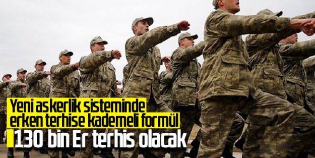 Yeni askerlik sisteminde erken terhise ‘kademeli' formül