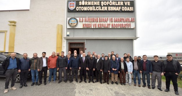 Sürmene Şoförler Odasında Ekrem Yılmaz yeniden başkan seçildi