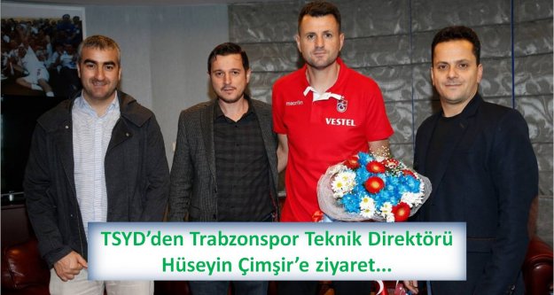 TSYD'den Trabzonspor Teknik Direktörü Hüseyin Çimşir'e ziyaret...